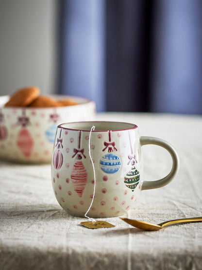 Bloomingville Ornamentia Becher, Bunt, Steingut