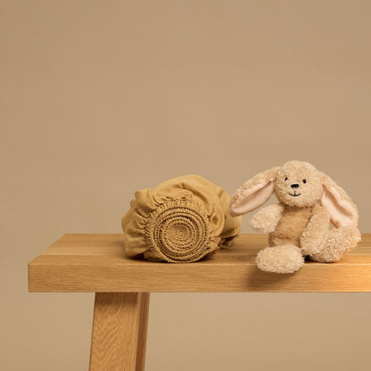 Kids - Saited Sheet Tencel ™ Twill ocker gelb
