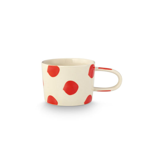 Mug with Ear Dots Red 350ml