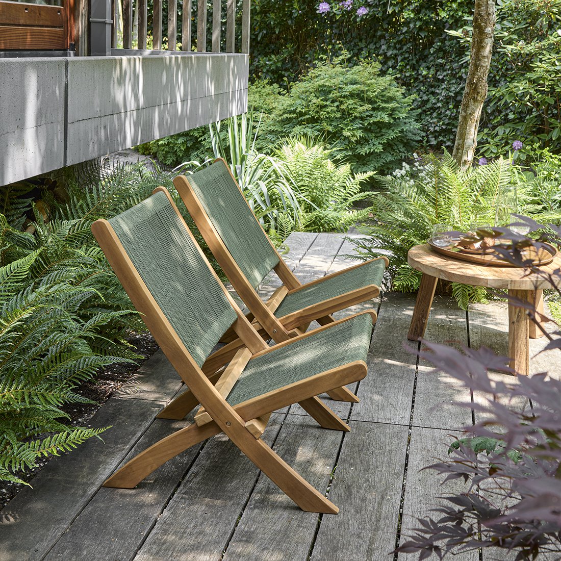 Lounge Seilklappstuhl grün