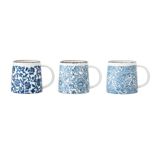 Bloomingville Molly Becher, Blue, Steingut