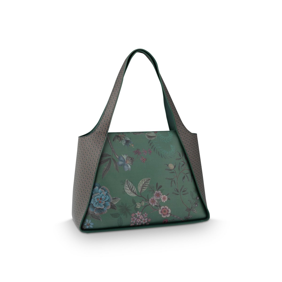 Filou Shoulderbag Large Bodhi Flower Green 40x15.5x28cm