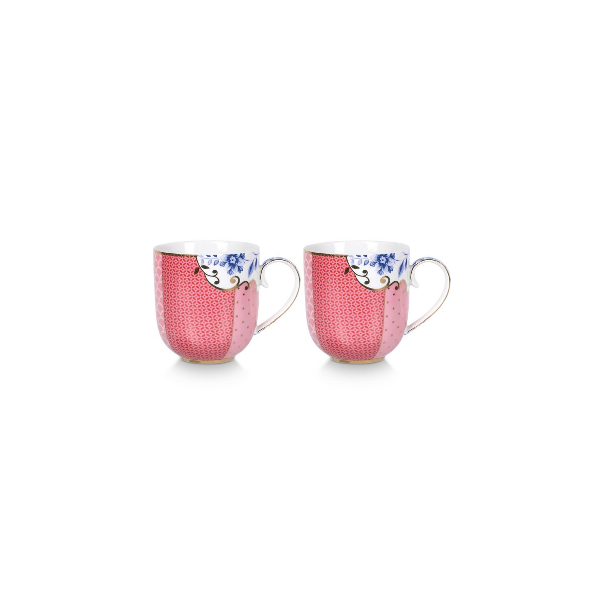 Set/2 Mugs Small Royal Pink