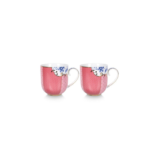 Set/2 Mugs Small Royal Pink