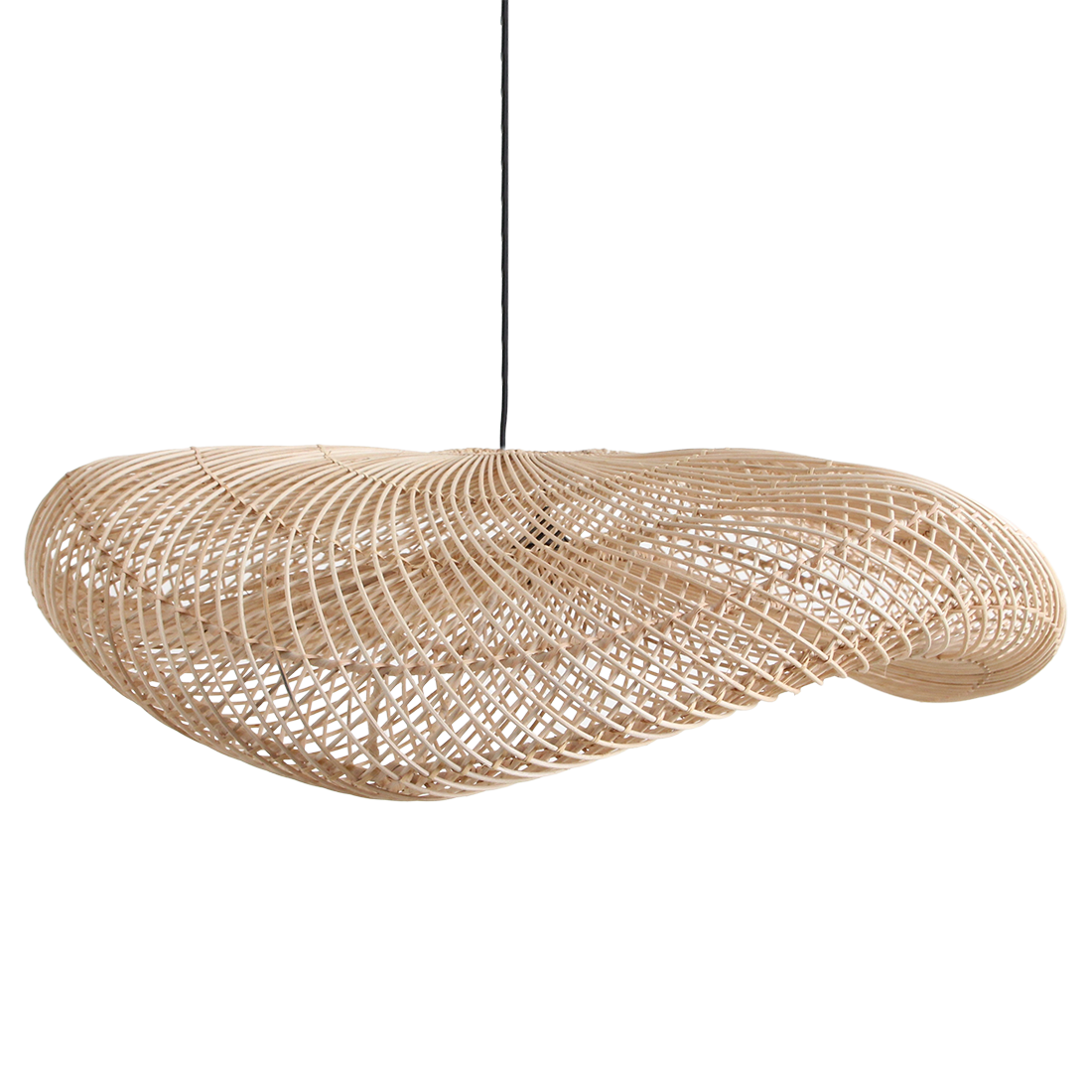 Wellenlampe natur XL