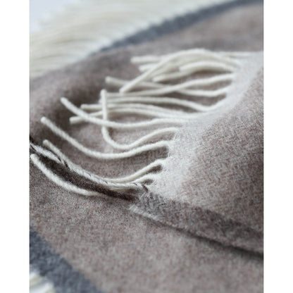 Merino/Kaschmir-Überwurfdecke MILANO – braun