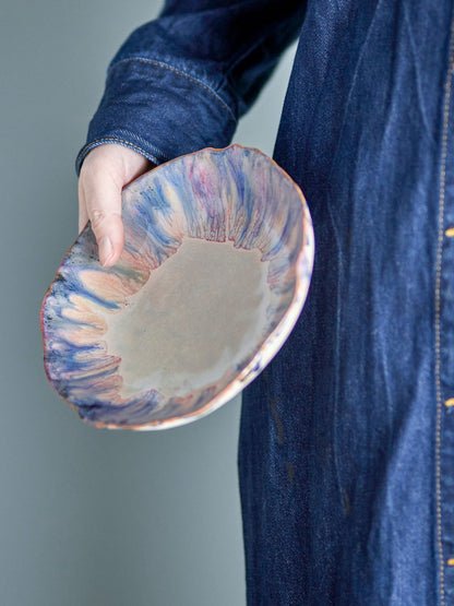Bloomingville Amalia Schale, Blue, Steingut