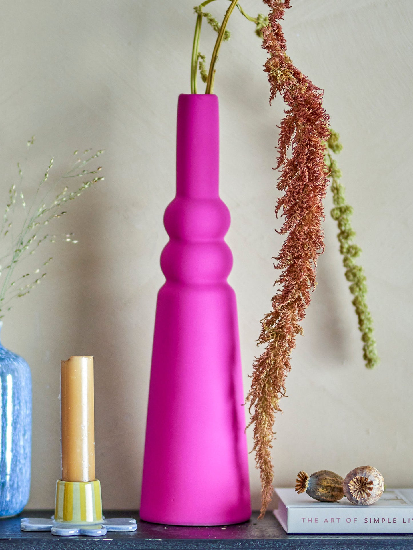 Bloomingville Isolde Vase, Pink, Steingut