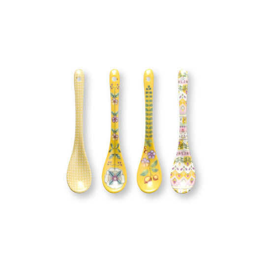 Set/4 teaspoons Lily&Lotus Yellow 13cm