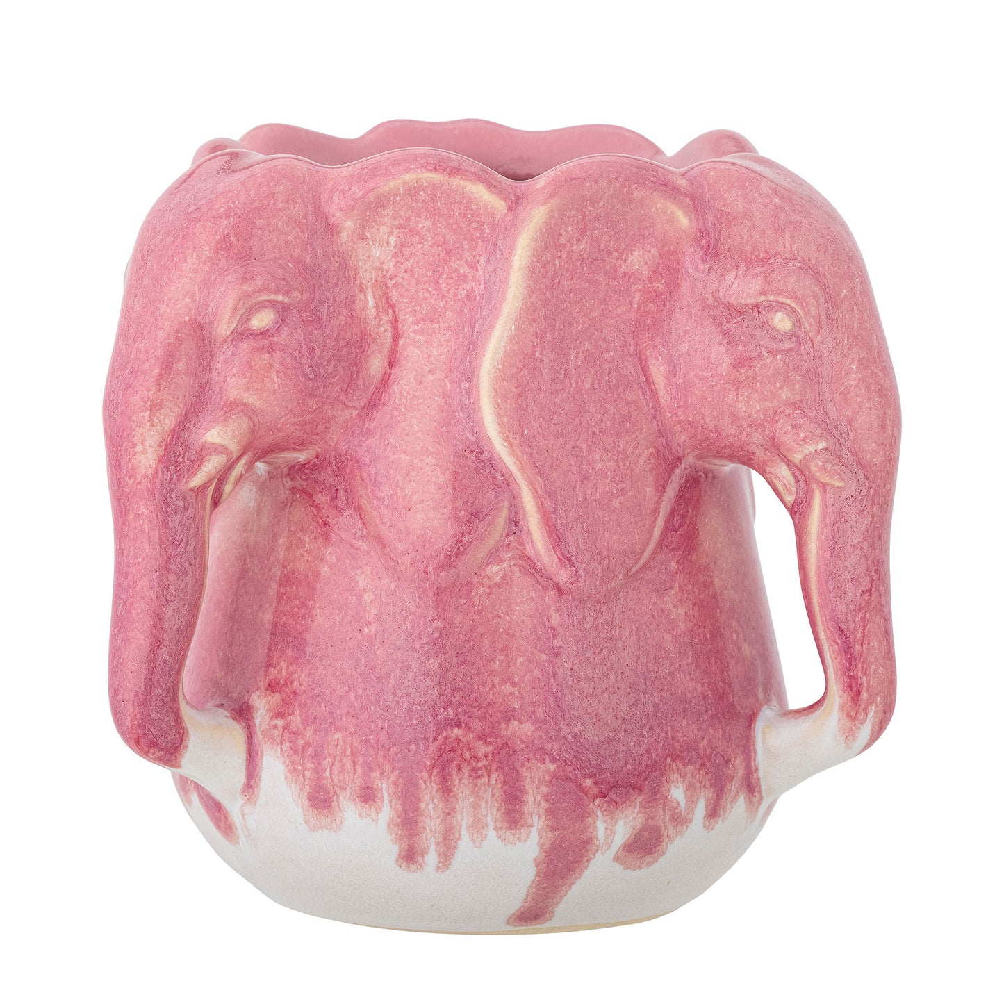 Bloomingville Pontus Vase, Pink, Steingut