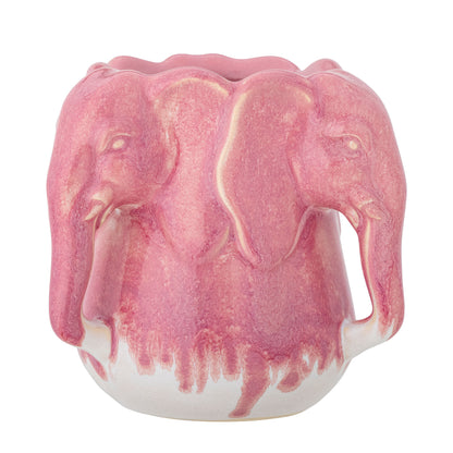 Bloomingville Pontus Vase, Pink, Steingut