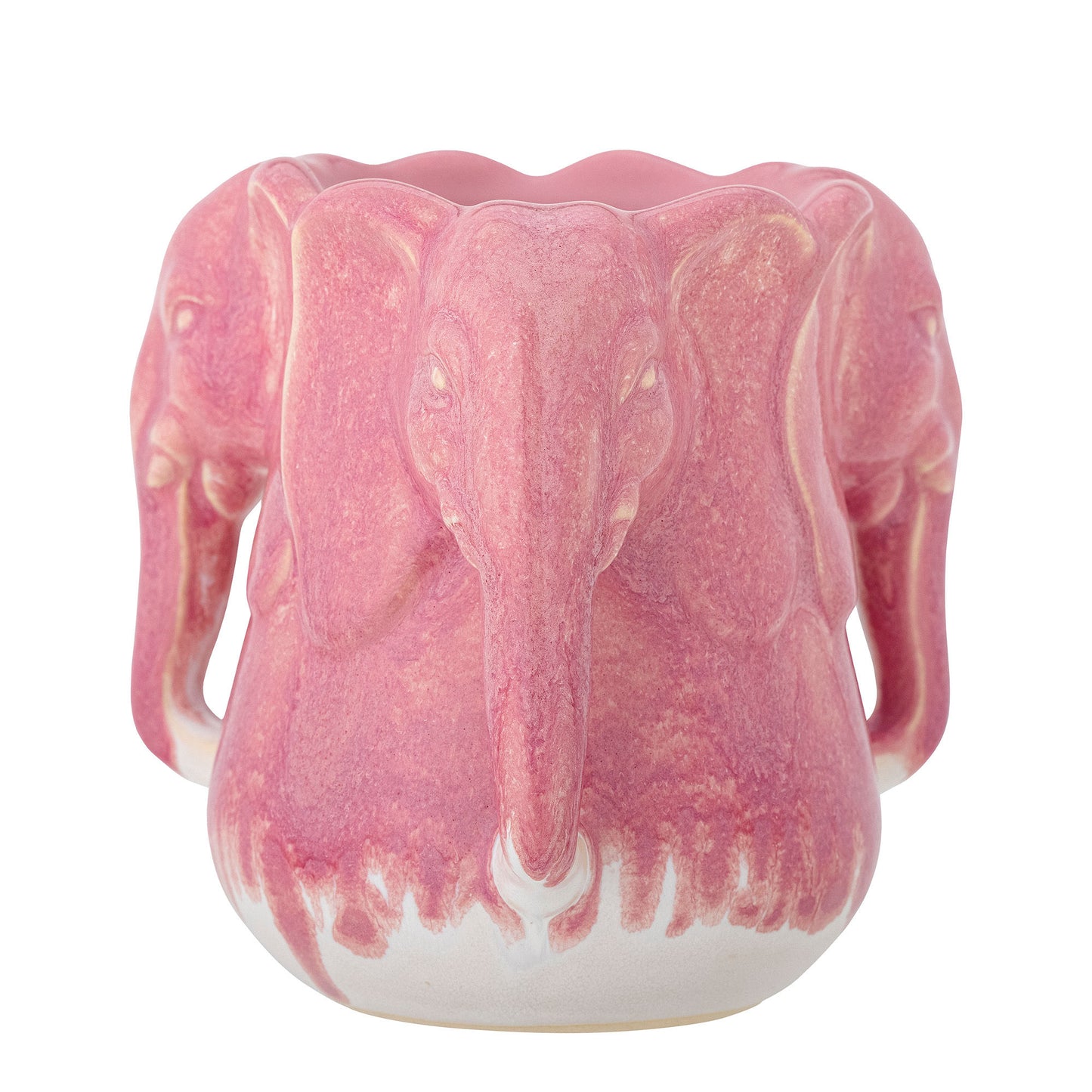 Bloomingville Pontus Vase, Pink, Steingut