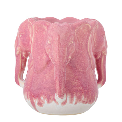 Bloomingville Pontus Vase, Pink, Steingut