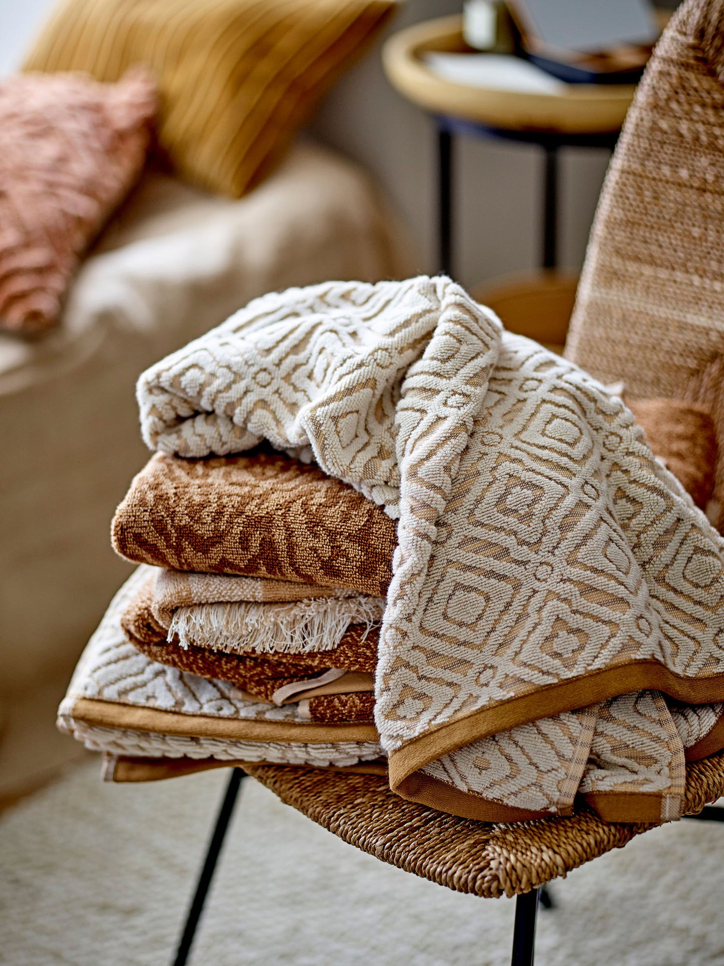 Bloomingville Malou Handtuch, Natur, Baumwolle OEKO-TEX®