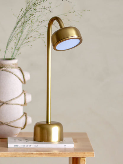 Bloomingville Nico Tragbare Lamp, Wiederaufladbar, Brass, Metall
