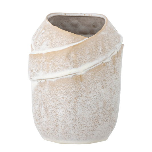 Bloomingville Abeera Vase, Natur, Steingut