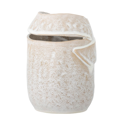Bloomingville Abeera Vase, Natur, Steingut