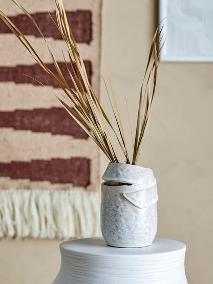 Bloomingville Abeera Vase, Natur, Steingut