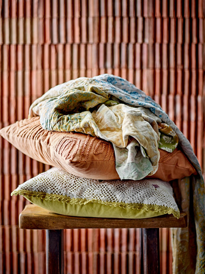 Bloomingville Sari Quilt, Gelb, Recycelte Baumwolle