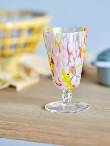 Bloomingville Lilya Weinglas, Rose, Glas