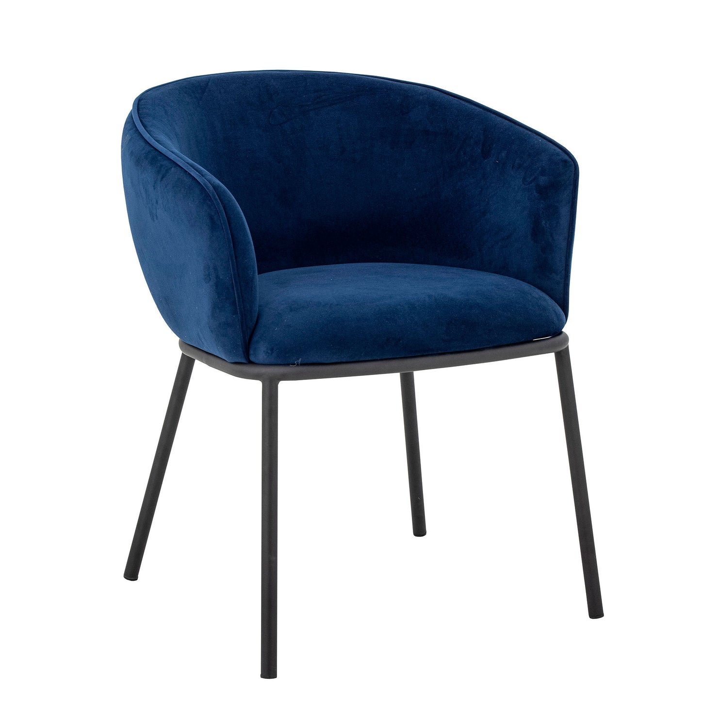 Bloomingville Cortone Esszimmerstuhl, Blue, Recyceltes Polyester
