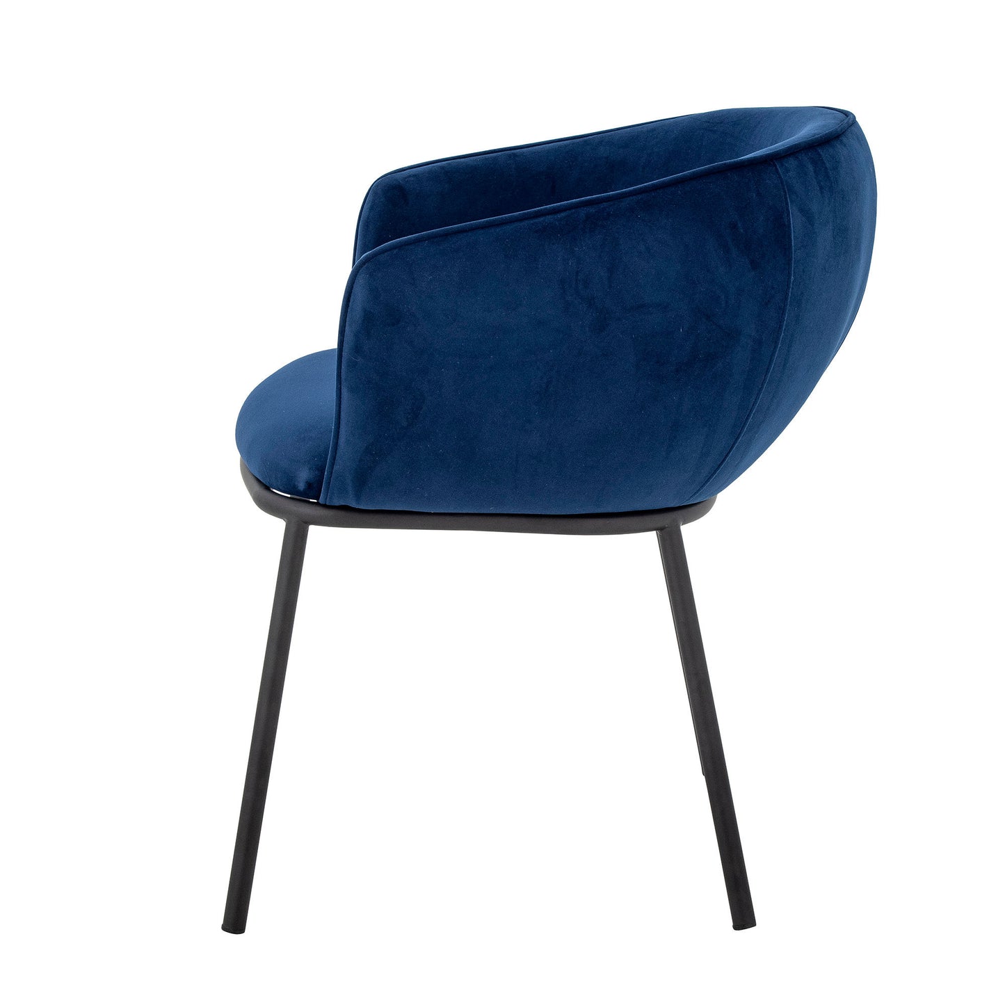 Bloomingville Cortone Esszimmerstuhl, Blue, Recyceltes Polyester
