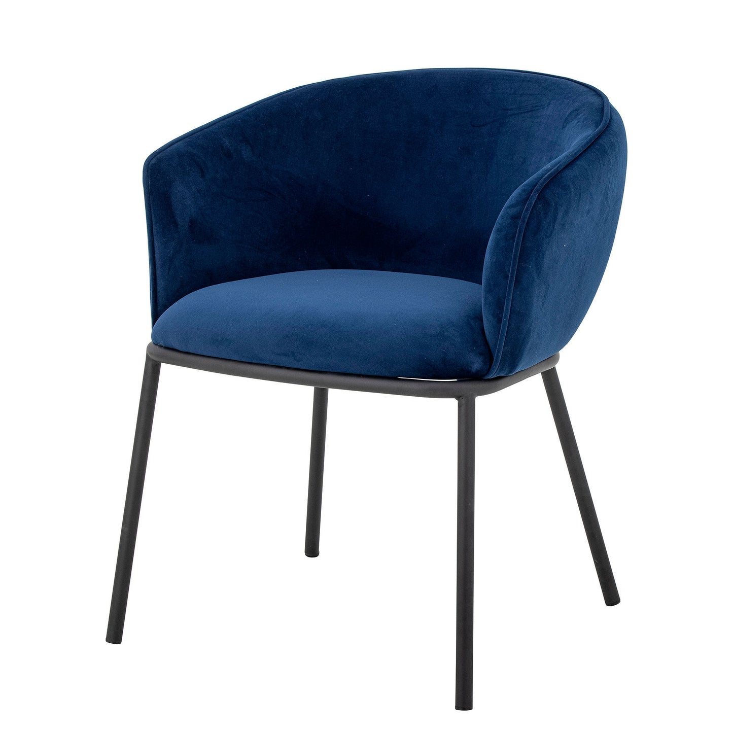 Bloomingville Cortone Esszimmerstuhl, Blue, Recyceltes Polyester