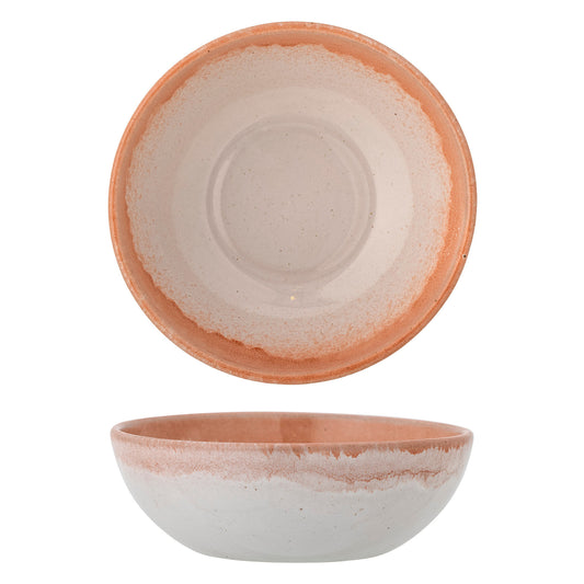 Bloomingville Paula Schale, Orange, Steingut