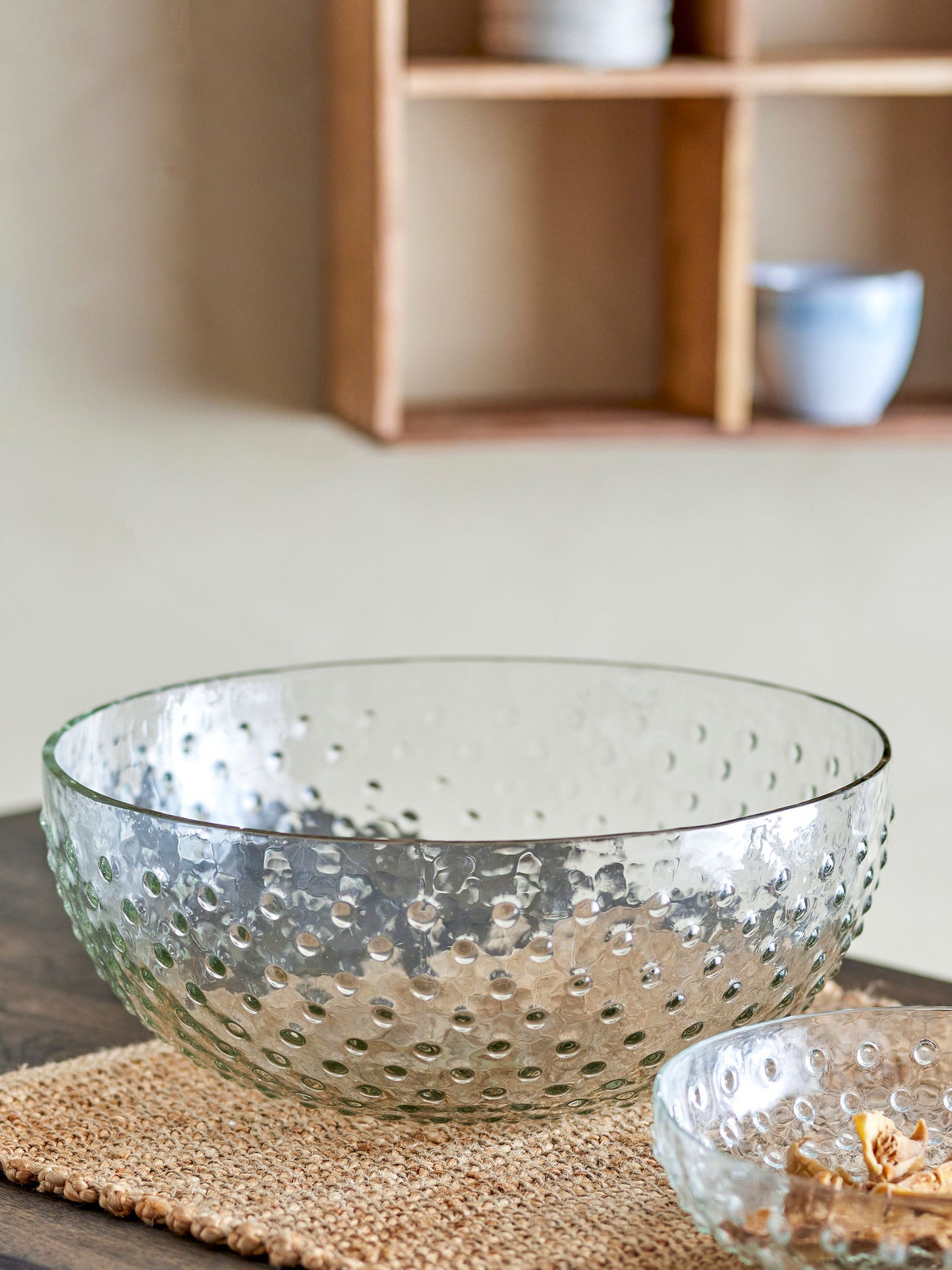 Bloomingville Justina Schale, Klar, Recyceltes Glas
