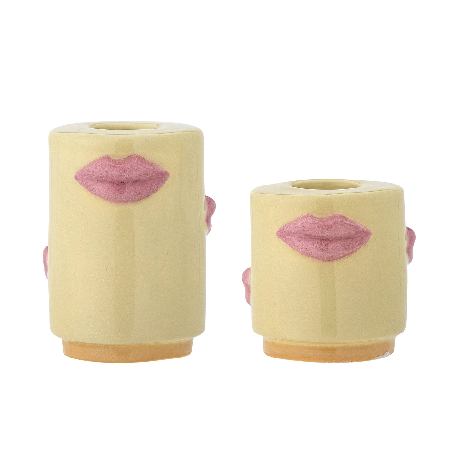 Bloomingville Sassy Kerzenhalter, Gelb, Steingut