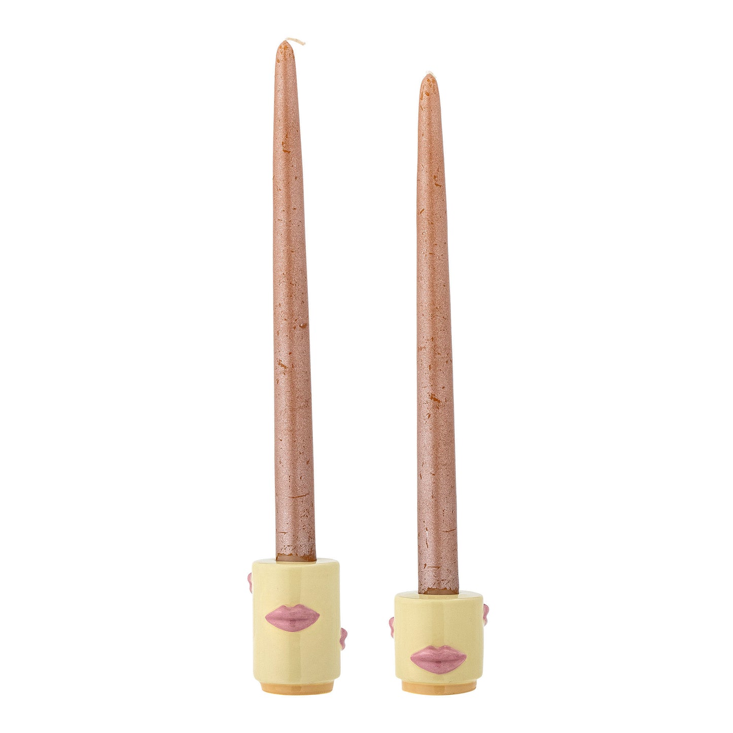 Bloomingville Sassy Kerzenhalter, Gelb, Steingut