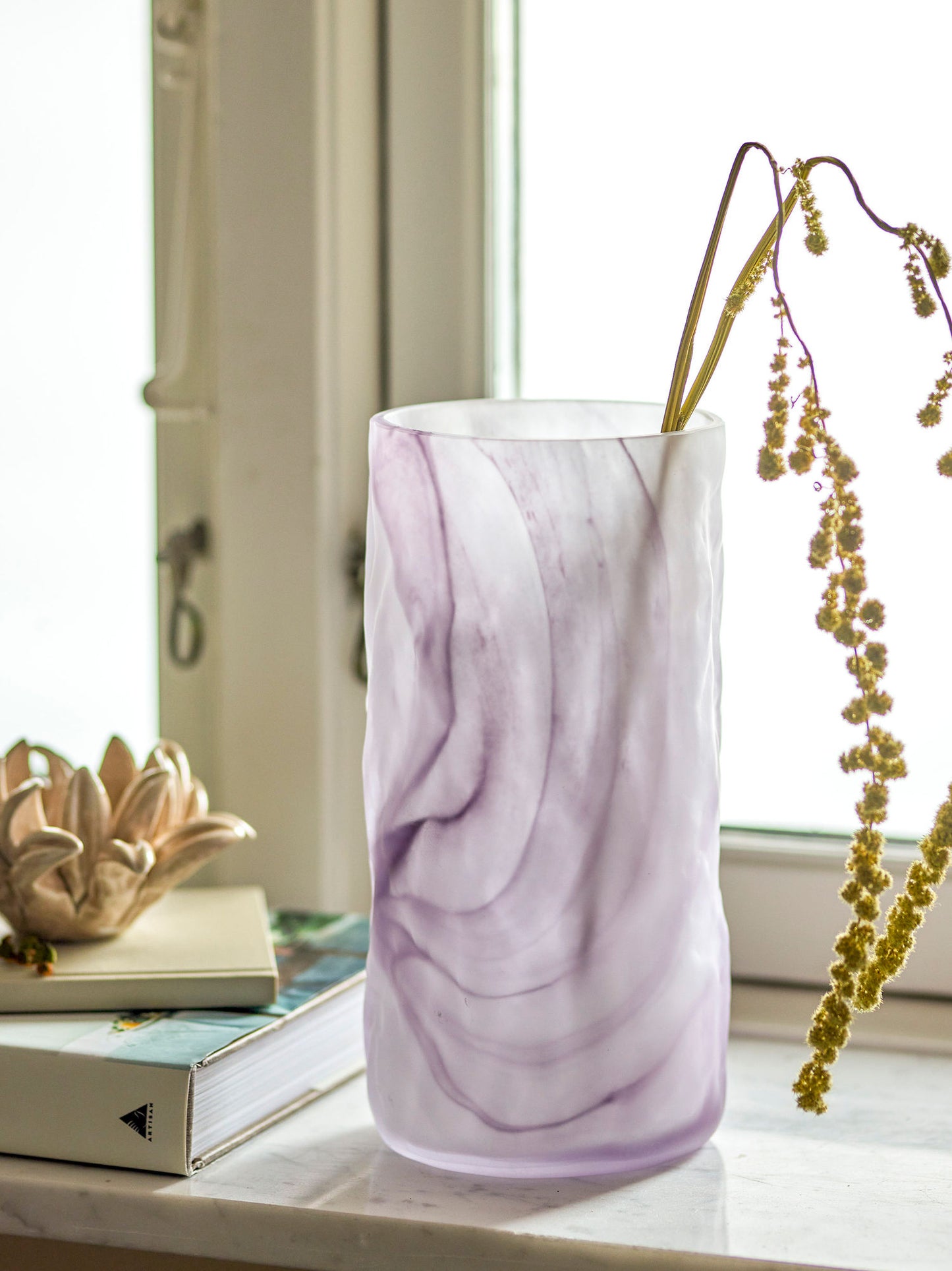 Bloomingville Moore Vase, Violett, Glas