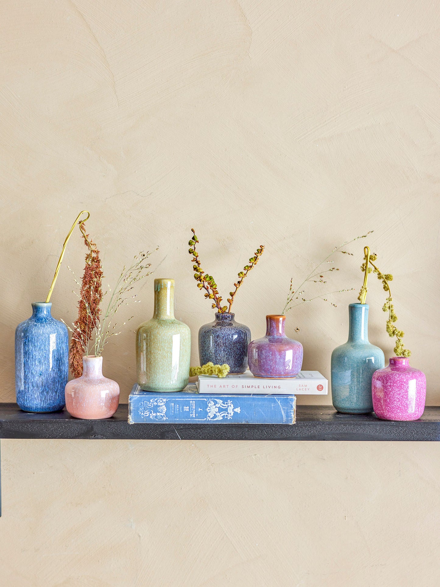Bloomingville Maien Vase, Bunt, Steingut