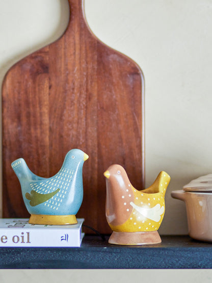 Bloomingville Birdy Eierbecher, Bunt, Steingut