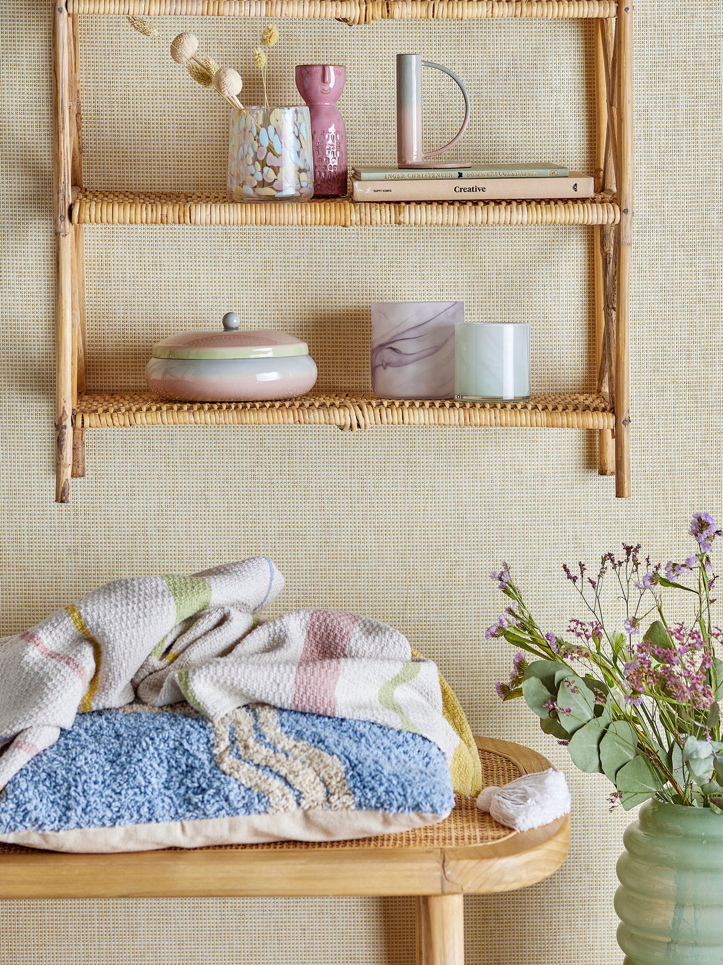Bloomingville Moore Teelichthalter, Violett, Glas