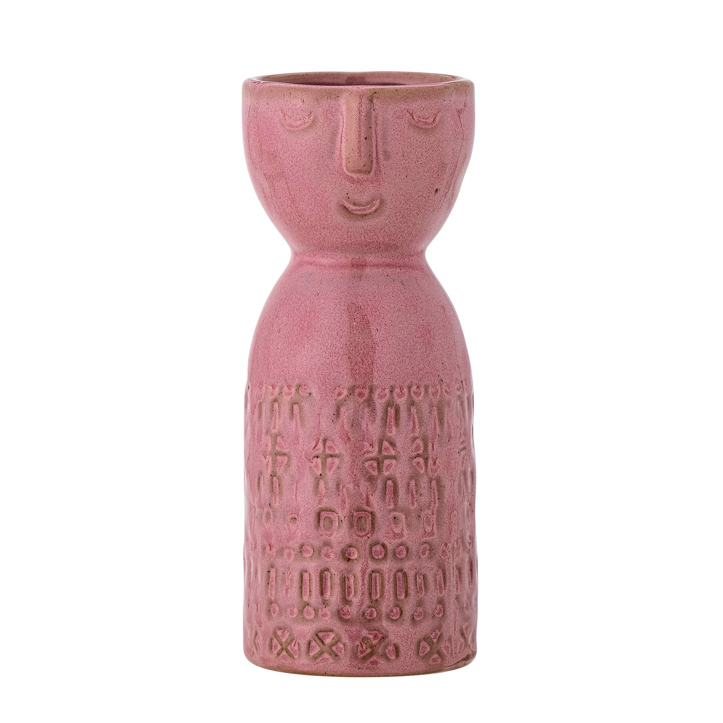 Bloomingville Embla Vase, Pink, Steingut