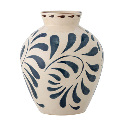 Bloomingville Heikki Vase, Blue, Steingut