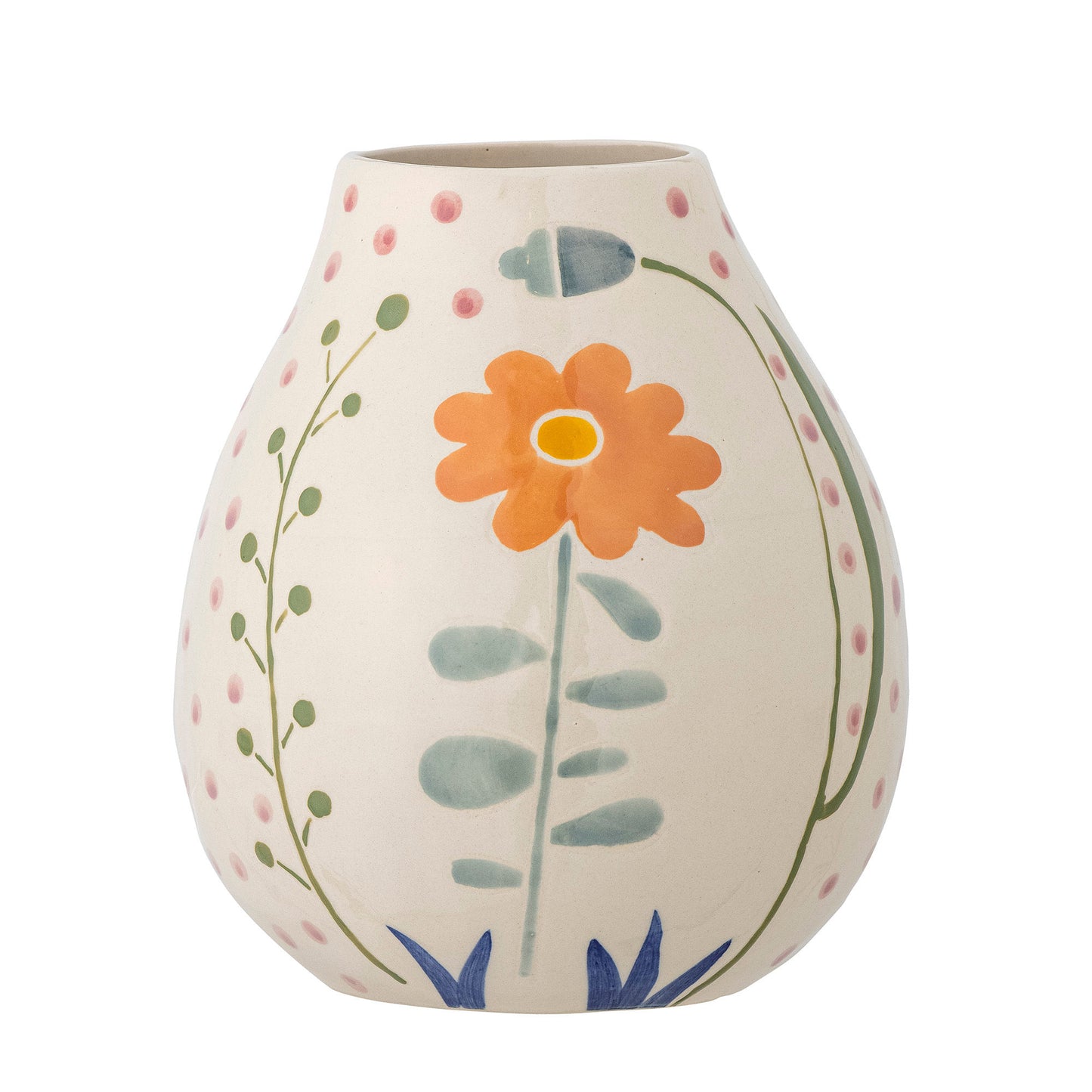 Bloomingville Taza Vase, Bunt, Steingut