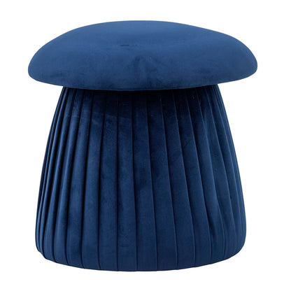 Bloomingville Roberta Pouf, Blue, Recyceltes Polyester