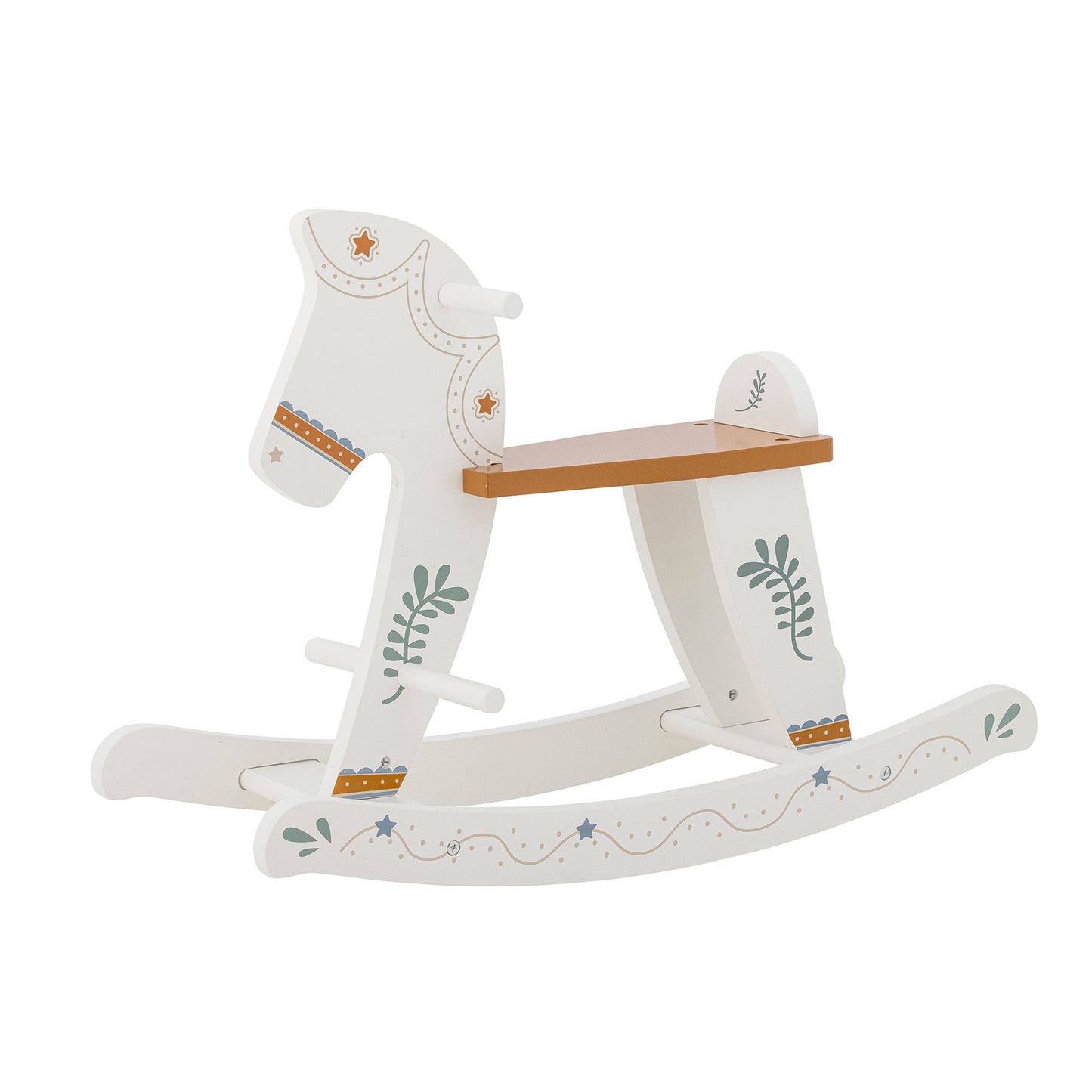 Bloomingville MINI Ruddy Schaukelspielzeug, Pferd, Weiß, MDF