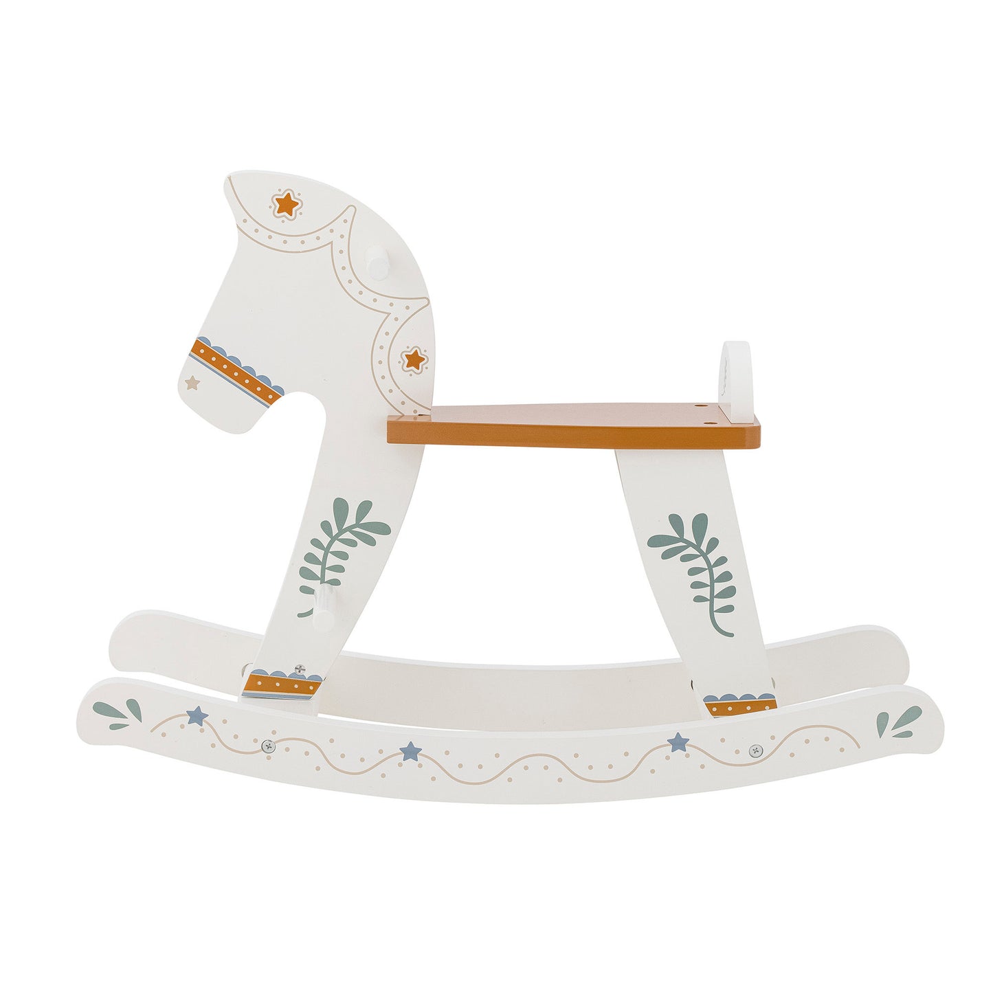 Bloomingville MINI Ruddy Schaukelspielzeug, Pferd, Weiß, MDF