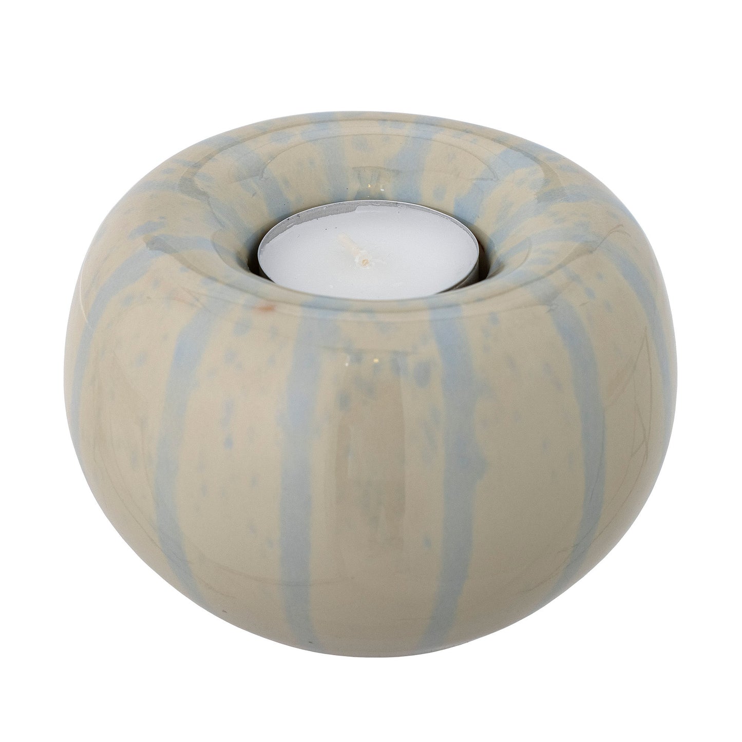 Bloomingville Agate Teelichthalter, Gelb, Steingut