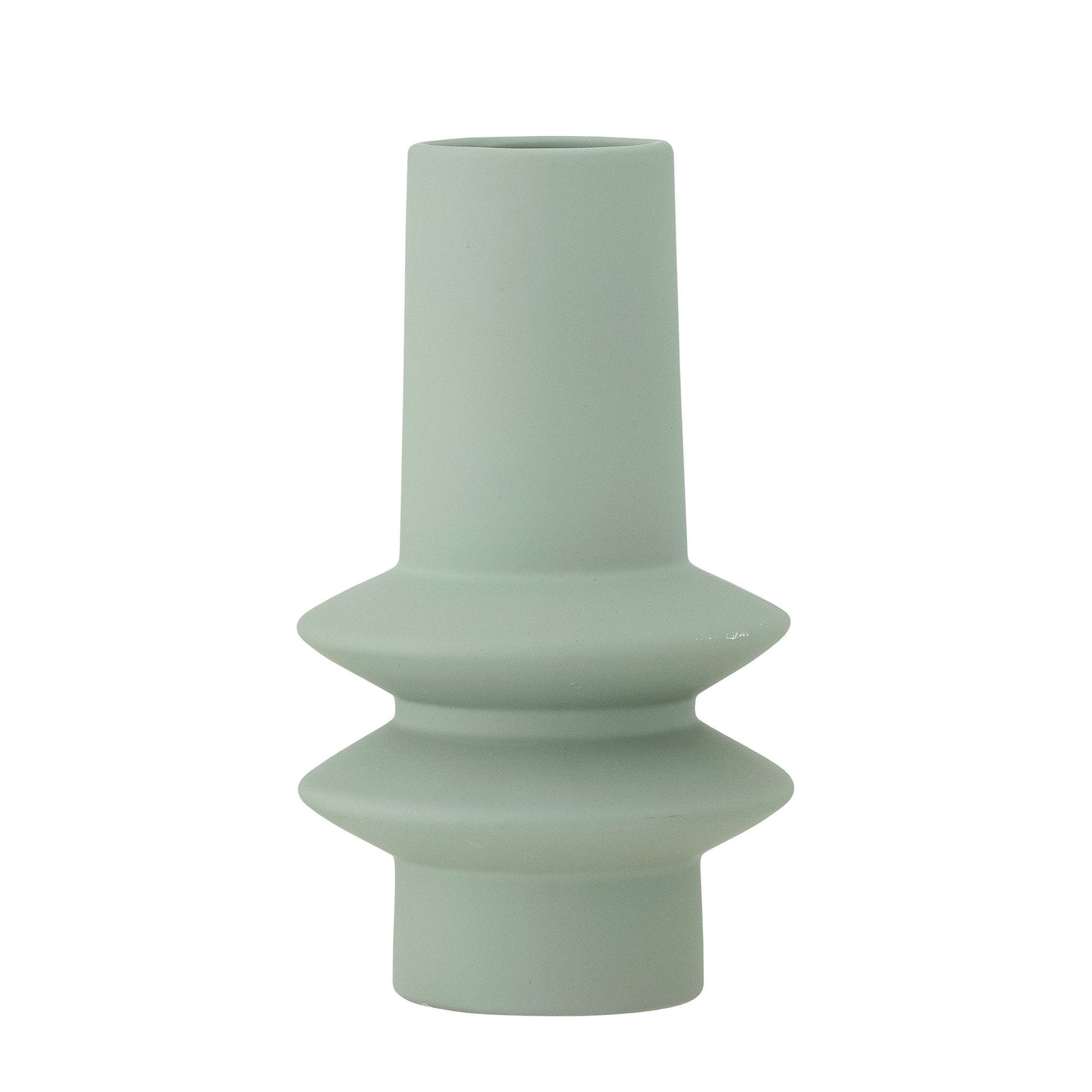 Bloomingville Isold Vase, Grün, Steingut