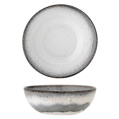 Bloomingville Paula Schale, Grau, Steingut