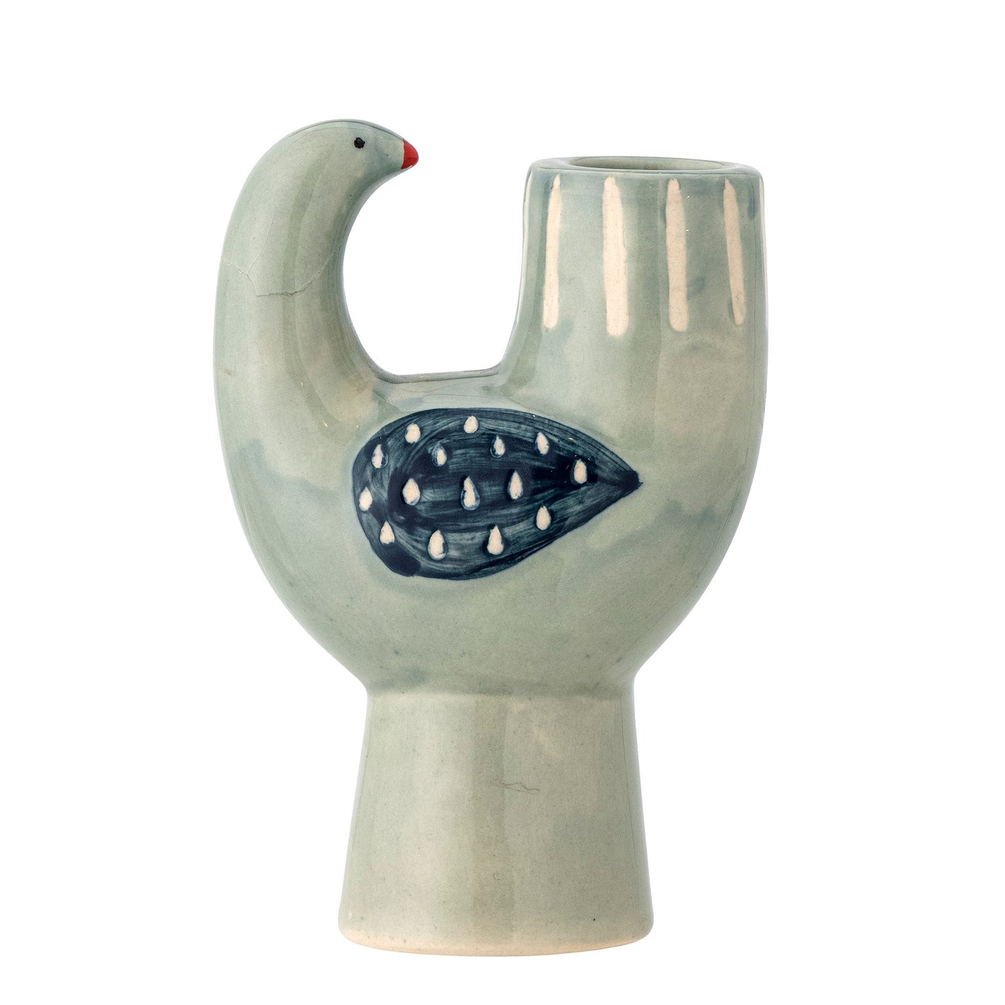 Bloomingville Trudy Kerzenhalter, Blau, Steingut