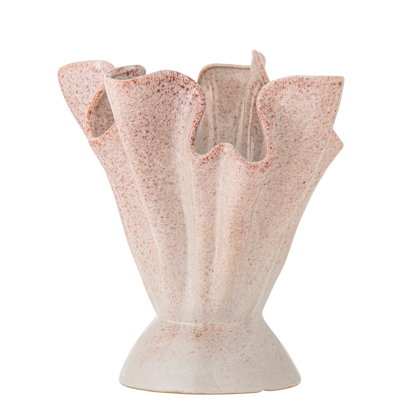 Bloomingville Plier Vase, Rose, Steingut