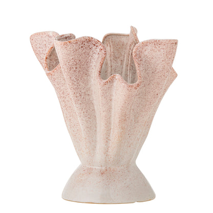 Bloomingville Plier Vase, Rose, Steingut