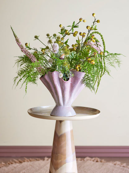 Bloomingville Plier Vase, Rose, Steingut