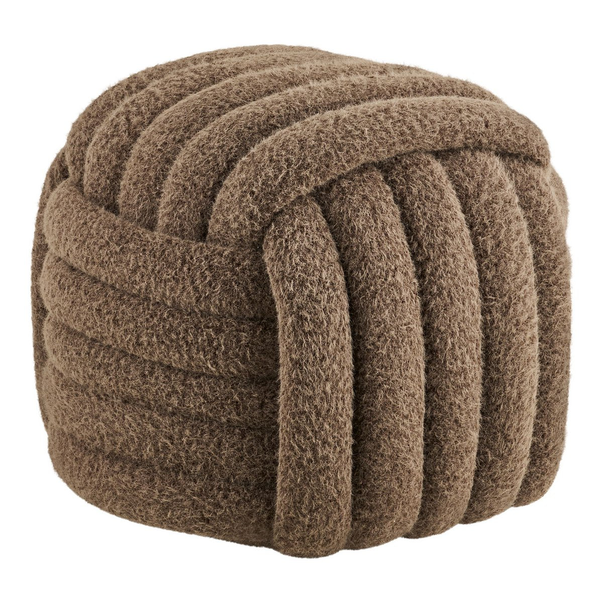 Napier Pouf, braun, 48x48x43 cm