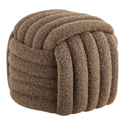 Napier Pouf, braun, 48x48x43 cm